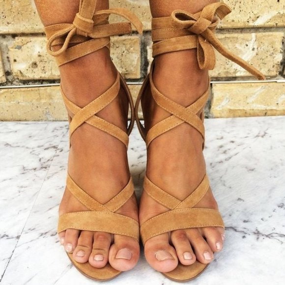 NIB!! Siren Shoes Karina Tie Up Heels - Picture 1 of 8